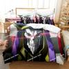 OVERLORD Bedding Set Single Twin Printed Bed Set With Pillowcase Bed Duvet Cover Soft Single Double Queen Super King Size