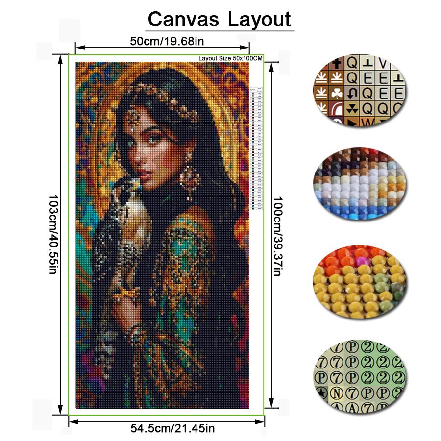 Woman and Bird Large Size Diamond Painting New Collection Animals Diy Full Drill Rhinestone Embroidery Mosaic Cross Stitch Kits