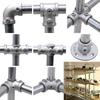 Aluminum Alloy Steel Frame Fasteners 1\2''/3\4"/1'' Circular Pipe Connector  Pipes