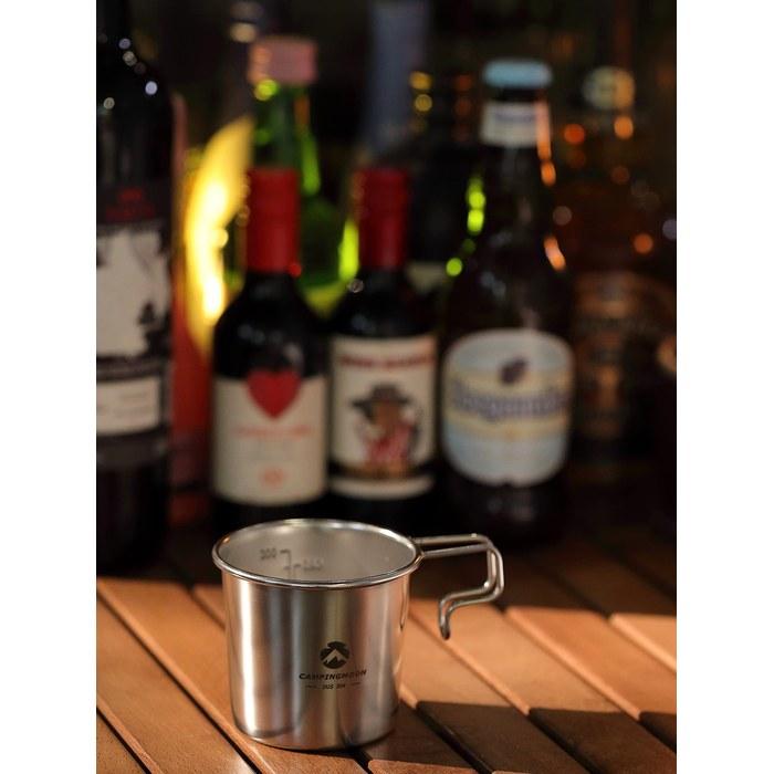 CAMPING MOON Solo Mug M 210ml 4-Piece Set S-190-4P+B Silver