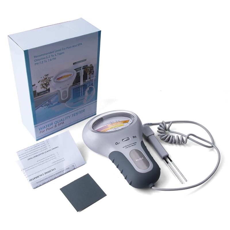 2 In 1 Ph Chlorine Meter Ph Cl2 Tester Swimming Pool Aquarium Water Quality Testing Tools Chlorine Measuring Device
