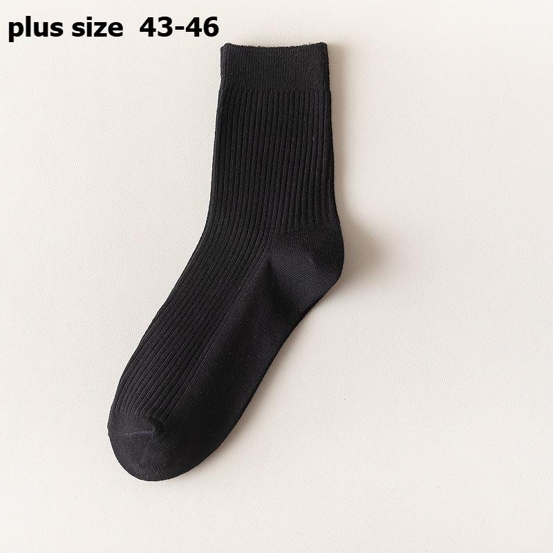 Pánské svislé pruhované bavlněné ponožky do půli lýtek Prodyšné ponožky Business Sports Socks