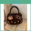 Borsa a tracolla Kawaii Hello Kitty Gatto con dettagli a punto e capacità leggera per viaggi casual