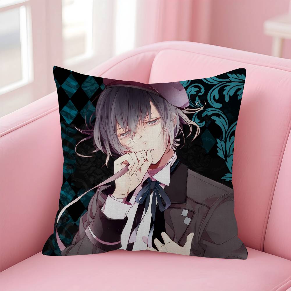 Anime Diabolik Lovers Pillow Cushion Cover Pillowcase Living Room Sofa Home Decor