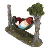 Hammock Gnome Statue Hand Painted Resin Cute Funny Garden Gnome Statue Decoration Outdoor