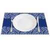 Chinese Blue White Cloud Table Mats Zen Style Cloud Motif Inspired Placemats Waterproof Heat Resistant Dining Decor for Kitchen