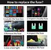 JUTOSU Blade Fuse, Car Blade Fuse APM/ATM Universal Car Fuse