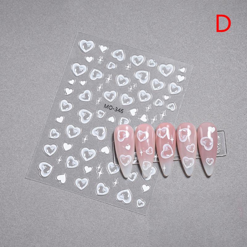 3D Transparent Bubble Nail Art Stickers Nail Decals Self-Adhesive Water Bubble Manicure Slider Diy Nail Decoration Salon Gift