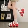 Shell head Velcro big head platform breadboard shoes women's new versatile breathable casual sports little white shoes