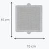 Abflussfilter Netz Haarfänger - 3 Stück (15x15) oder Netzreparaturflicken