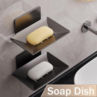 Banyo Alüminyum Alaşımlı Sabunluk Delmesiz Duvara Monte Sabun Süngeri Tutucu Düzenleyici Aksesuarlar Mutfak Sabunluk