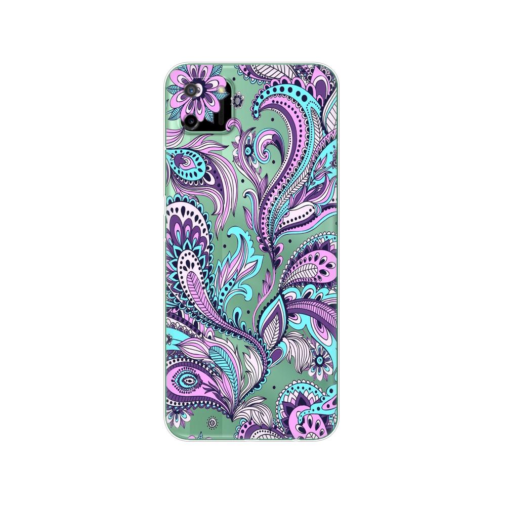 För Realme C11 2021 2020 Fodral TPU Silicon Back Cover Telefonfodral För OPPO RealmeC11 C 11 Soft Fodral RMX3231 RMX2185 stötfångare 6,5 tum