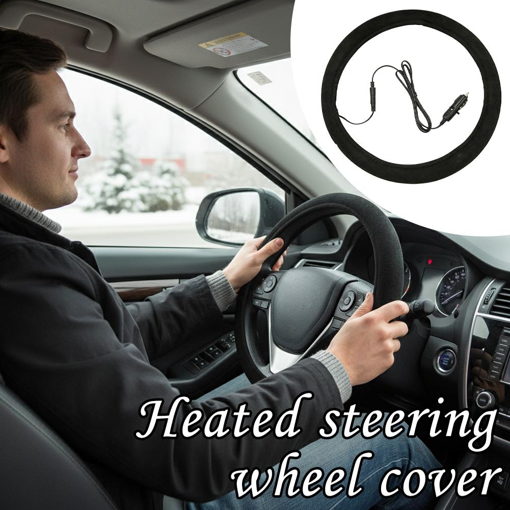Steering Wheel Heating Cover Fast Heating Function Even Heating Simple Suitable for Steering Wheel Design Anti-slip Setting