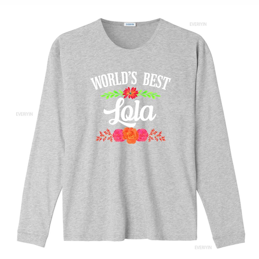 Worlds Best Lola T Shirt Filipino Grandma vintage Washed Stylish streetwear fashion Casual Top For Everyday Wear Stretched