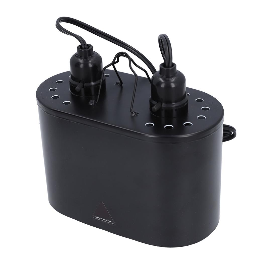 Reptile Light Fixture Deep Dome Double Lampshade 250W UVB Pet Reptile Heat Lamp Cover   for E26 E27