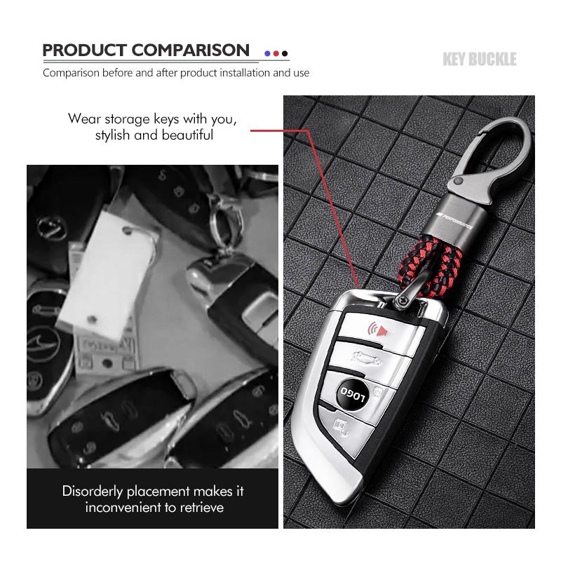 For BMW Alloy Blade Auto Keychain Anti-lost Key Interior Accessories X1 X2 X3 X4 X5 X6 X7 G20 G30 6GT E46 E90 E60 F10 E39