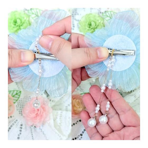 ULITU Hair Accessory for Yukata, Japanese Traditional Wear, Summer Festivals, Fireworks, Simple Flower Design, Short Hair, Hakama, Coming-of-Age
