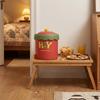 Cartoon Mini Waste Bin with Cover Waste Paper Basket Storage Bucket Tea Slag Can  Office