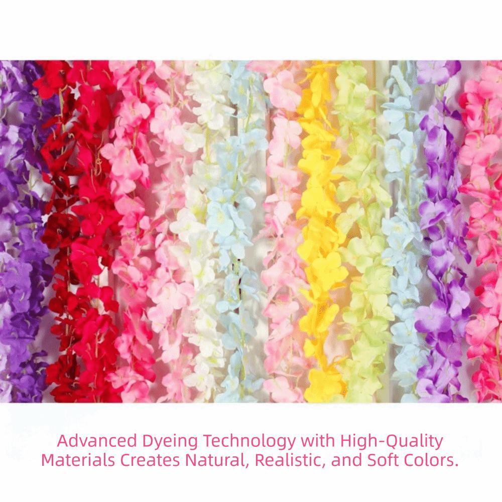 Silk Flower Artificial Orchid Flowers Fake Flowers Silk Orchid Fake Floral Vine  Home Decoration