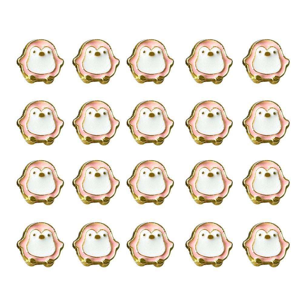 20pcs Mini Doll Penguin Buttons 8mm Doll Shoes Buckles Coat Buckles  1/6 Doll Clothes Accessories