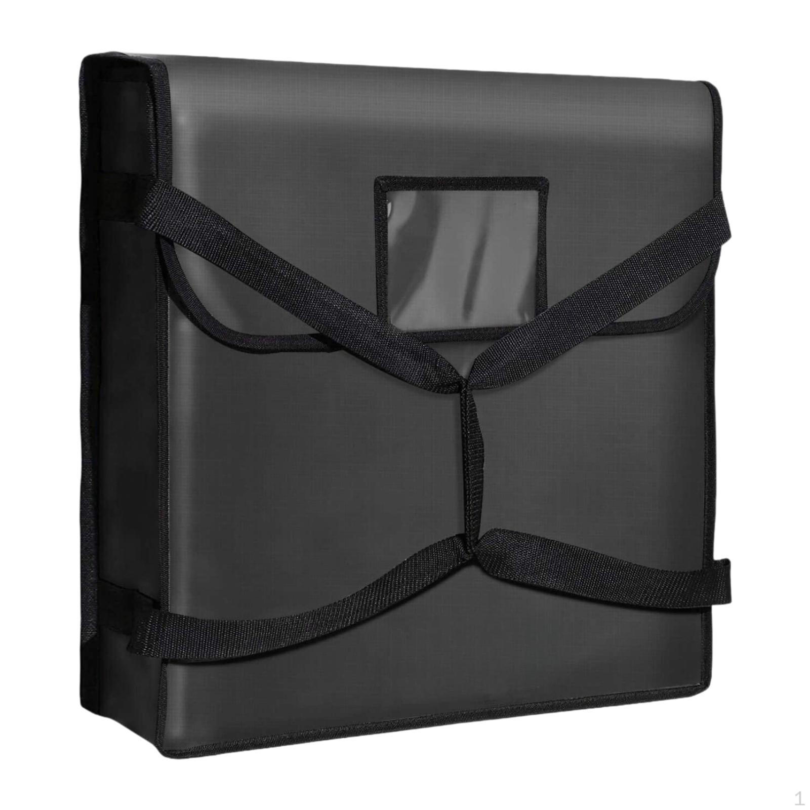 Изолированная сумка Develivey для подогрева еды легкая водонепроницаемая сумка для доставки пиццы M and Black 2729₽