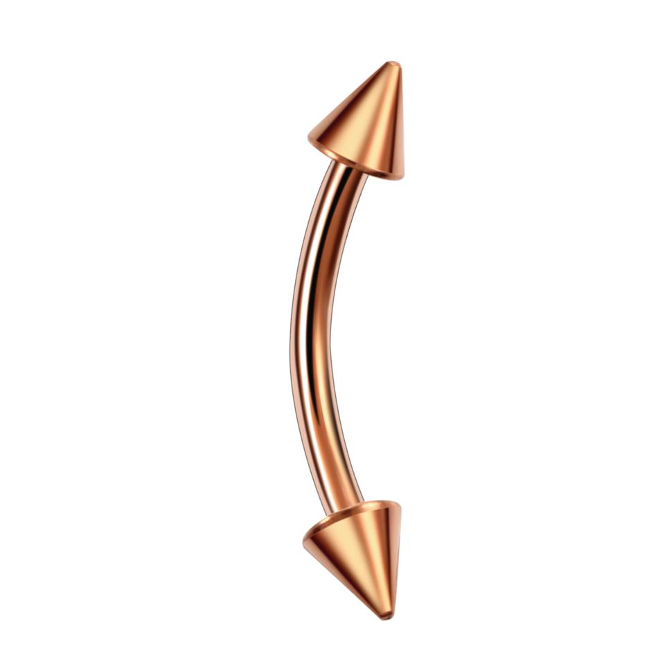1 τεμ. G23 Δαχτυλίδι Φρυδιών από Τιτάνιο Piercing Εξωτερικό Σπείρωμα Καμπύλο Barbell Banana Piercing Φρυδιών Χόνδρος Αυτιού Tragus Κοσμήματα Σώματος