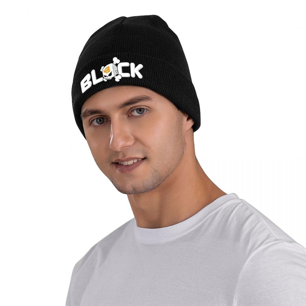 Ken Block Acrylic Skull Warm Knitted Cap Winter Knit Bonnet Hat Skullies Beanies Hip Hop Caps for Unisex