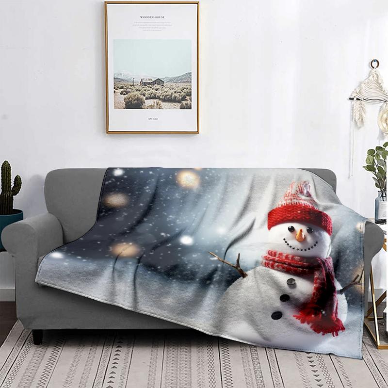 Hjemmedekorasjon plysj pledd sofateppe sengeteppe seng fluffy myke tepper dekor rutete moderne Halloween god jul vinter