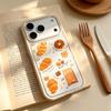 Croissant suitable for anti-drop iPhone17 mobile phone case spring Huawei OPPO contrasting color vivo Apple 16promax