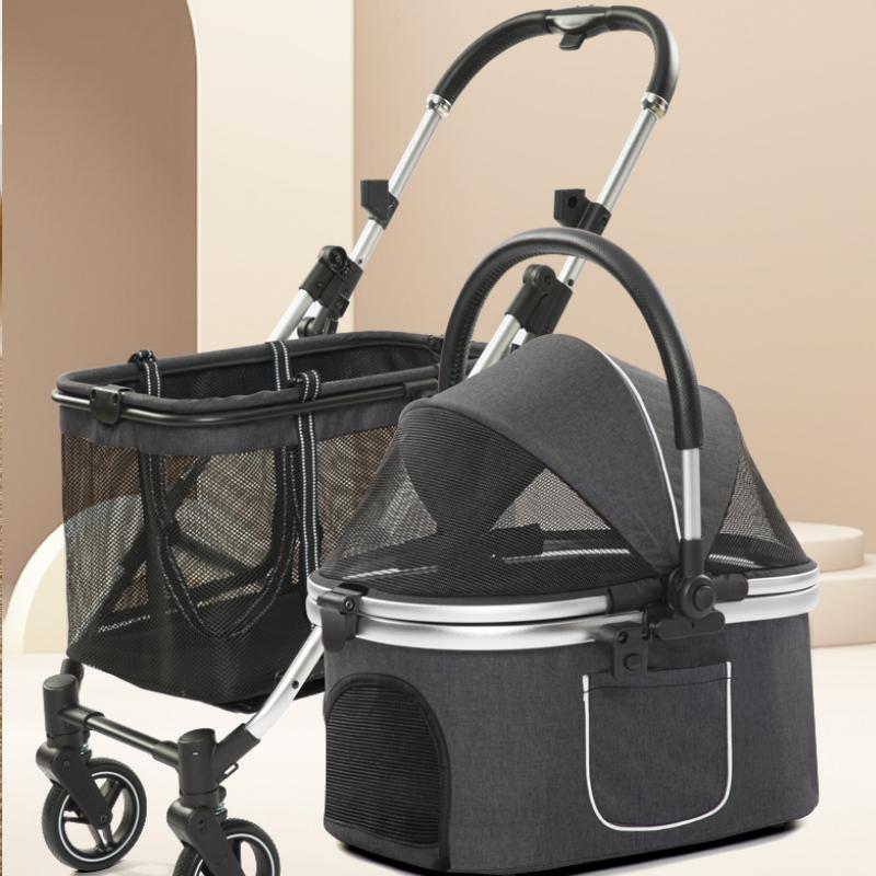 BOOTEELY Two Colors Available Pet Travel Trolley Removable Double Breathable Travel Essential For Dogs And Cats