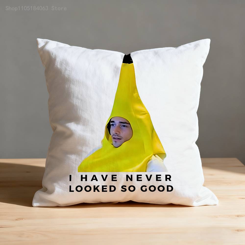 

Banana LLeclerc Pillow Case For Sofa Decor Car Office Room Printing Cushion Cover Decorations and Protector 40x40cm16x16in