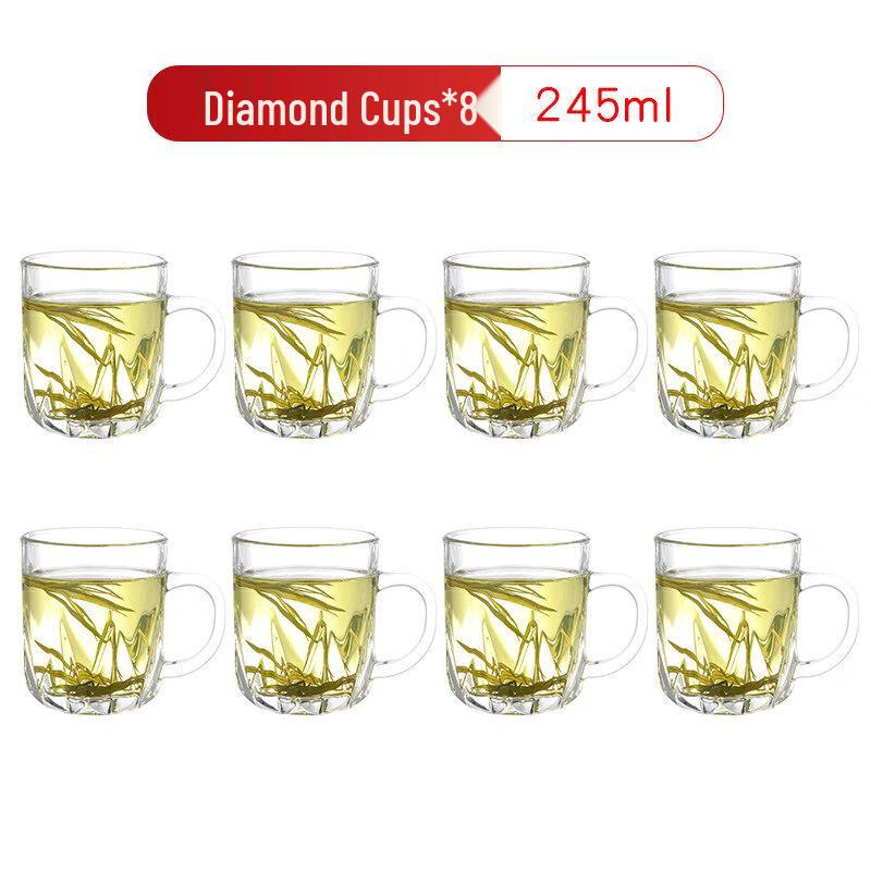 ZISIZ Glass Mug with Handle