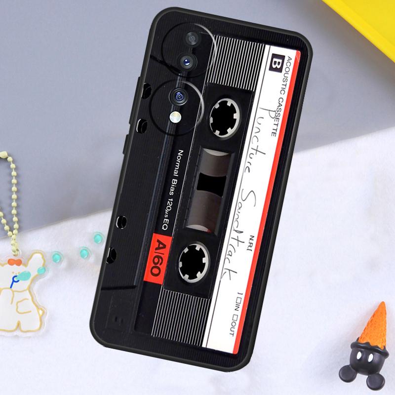 Cassette Tape Case For Huawei P20 P50 Pro P40 P30 Lite P Smart Z Nova 5T Cover For Honor 70 50 X7 X8 X9