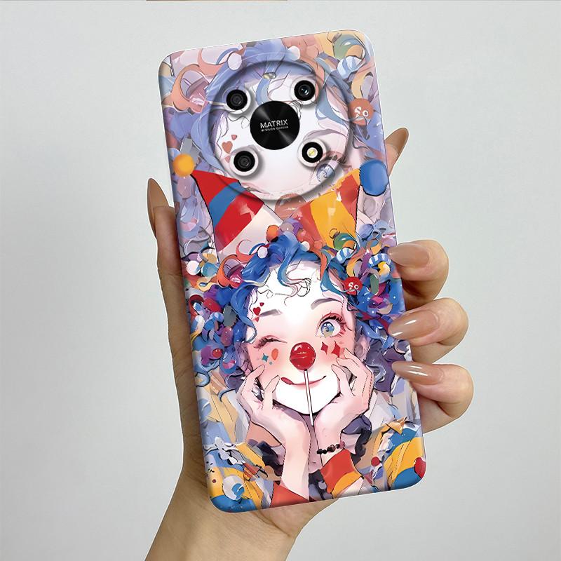 For Honor X9 4G 5G / Magic 4 Lite 4G 5G Phone Case ANY-NX1 LX1 LX2 LX3 Soft Silicone Sweet Painted Cover Cute Printed Casing