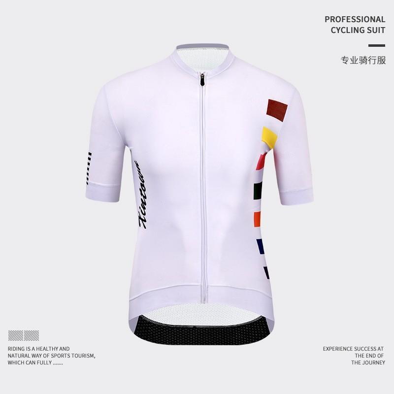 Unisex Cycling Jersey Short Sleeve Quick Dry Bike Riding Top Road XS