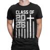 Senior Class of Christian American Classic Novelty Graphic Hello 100% Cotton T-Shirt Tops Tees