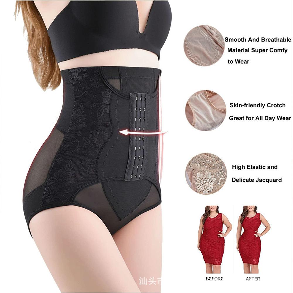 Shapewear Leggings High-Waisted Briefs Button-Front Tummy-Control Knickers Women's Butt-Lifting Waist-Cinching Knickers