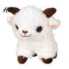 Cute Animal Key Clip Plush Sheep Keychain Soft Stuffed Bag Charm with Metal Ring New Year Gift for Kids Backpacks and Keys Cartoon Lamb Pendant