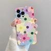 Summer Colored Flower Phone Case Suitable for iPhone 17 16 15 14 13 12 11 Pro/Max/Plus Anti Drop and Shockproof Back Cover