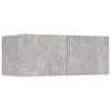 6 Piece TV Cabinet Set Concrete Grey Particleboard