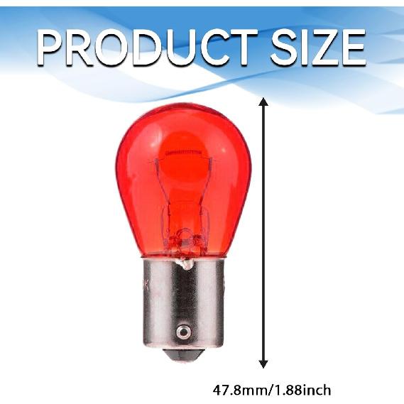 10 PCS 1156 Car Halogen Brake Light, P21W 1141 S25 High Brightness Light Red