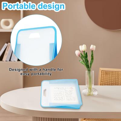 Lot de 3 organiseurs de rangement pour papier de scrapbooking, dossier extensible pour papier, sac de rangement portable pour papier avec double bouton pour l'école et le bureau