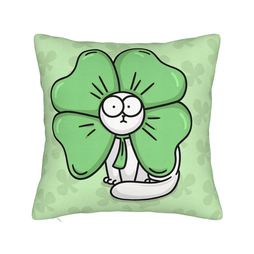 Pillow Cover Humorous Cartoon Cat Simons Cat Vintage Pillow Case For Sofa Home Decoration Pillowcases