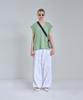 IRONYPORNO WHITELINE 86-Iro314 [Washable] Punched V-Neck Knit Vest Light Green
