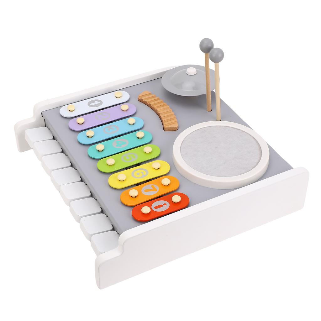 Wooden Music Percussion Toy Educational Baby Musical Instrument Toy with Mallet Hand Eye