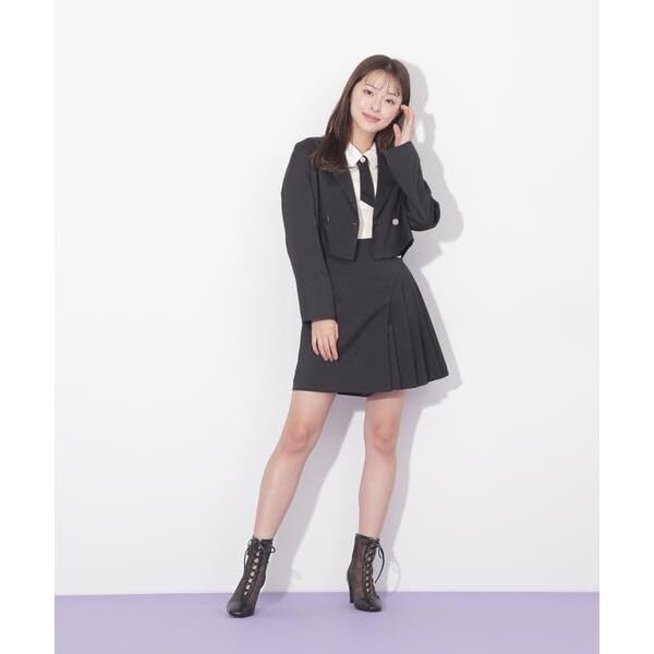 [Jill by Jill Stuart] Linen-like synthetic suiting jacket