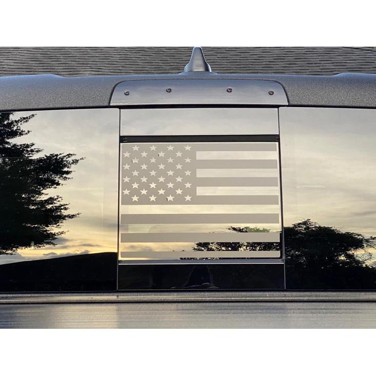 for Toyota Tacoma 2024-2025 Rear Middle Window n Flag Decal, Back Center Sliding Window Glass  Flag Vinyl Sticker, for Tacoma Exterior Accessories