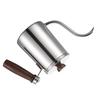 Ruční konvička na filtrovanou kávu Drip Coffee Kettle Dřevěná rukojeť Husí krk Nerezová ocel 304 Konvička Pour Over
