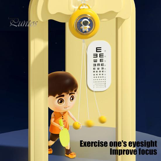 Hängendes Tischtennis-Trainer-Set, Tür-Ping-Pong-Spiel-Trainer, Indoor-Tischtennis-Trainingsgerät für Kinder mit Schläger und Bällen für Kinder