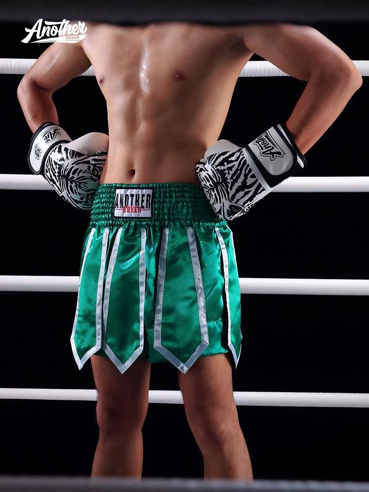 Boxing Ribbon Style Muay Thai Kickboxing Competition Shorts